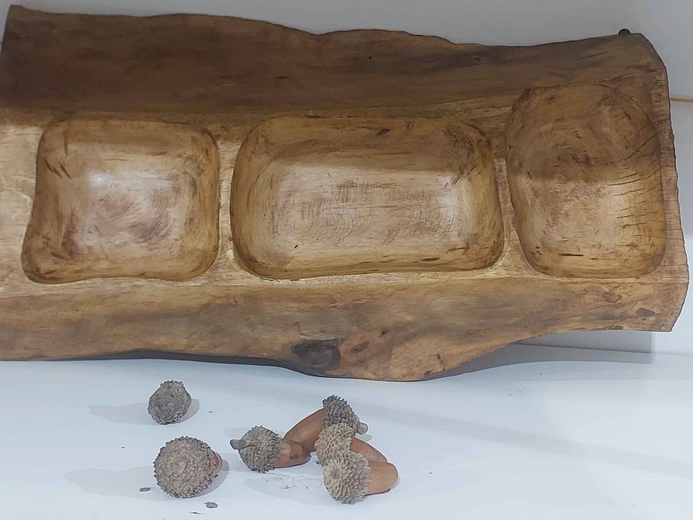 اردو خوری با چوب گردو دست ساز